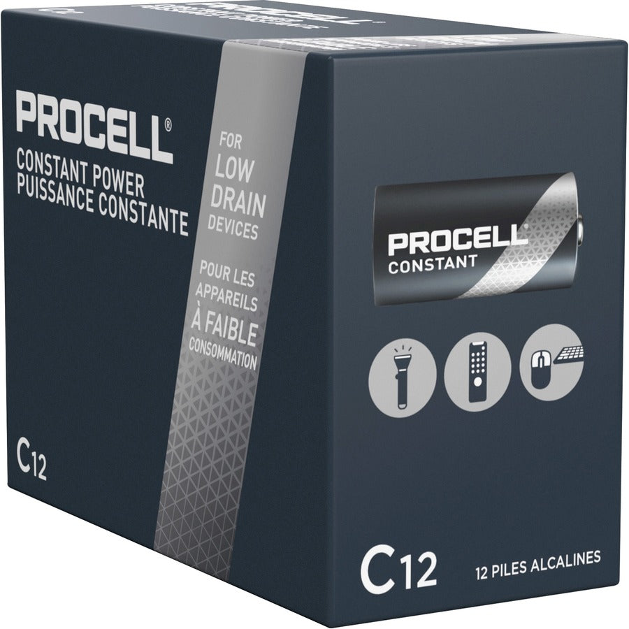 Duracell Procell Alkaline C Battery Boxes of 12 (PC1400CT)