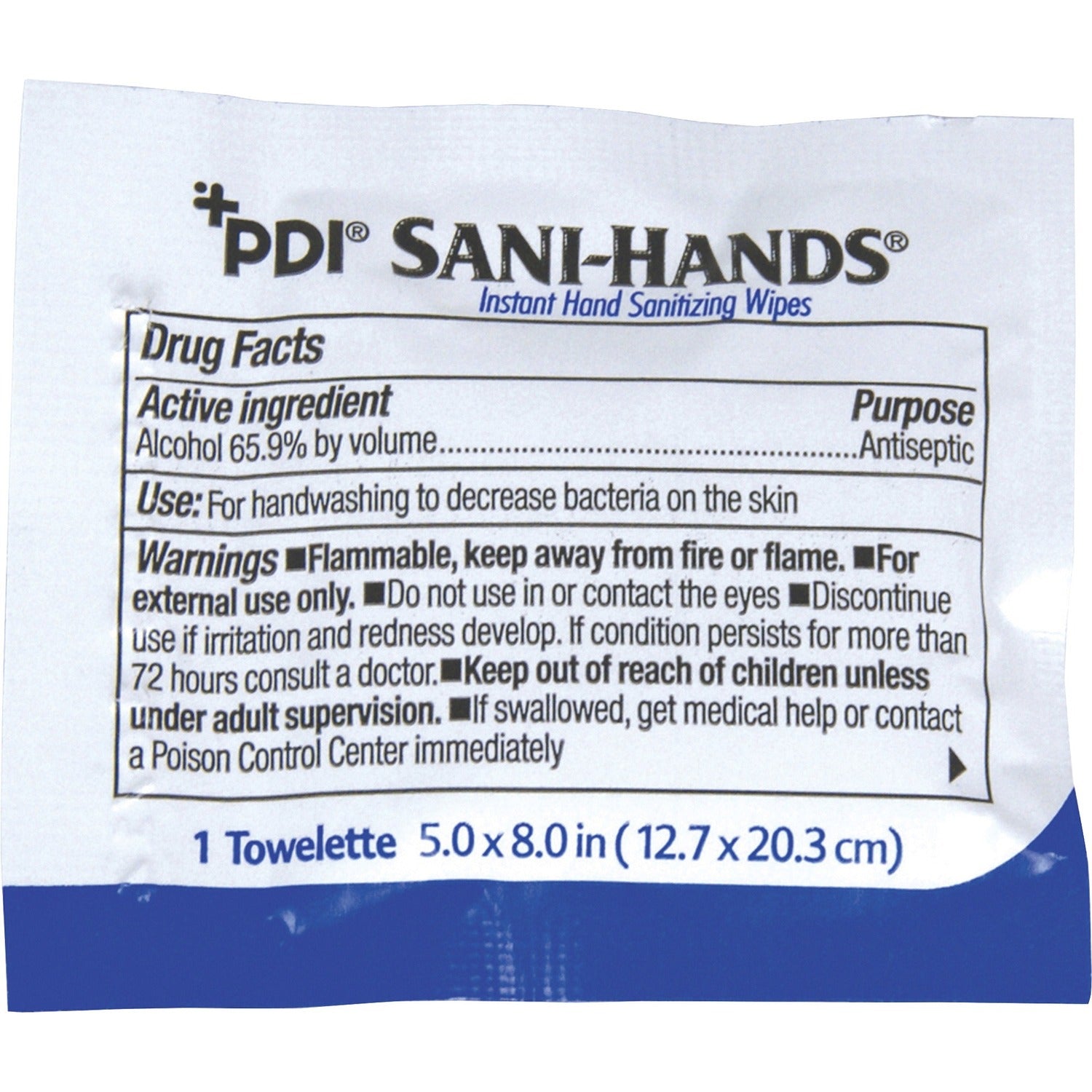 PDI Sani-Hands Instant Hand Sanitizing Wipes (D43600CT)