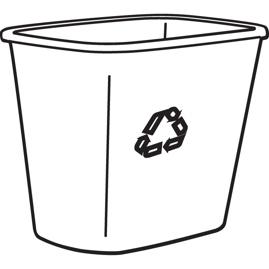 Rubbermaid Commercial 13 QT Standard Deskside Recycling Wastebaskets (295573BECT)