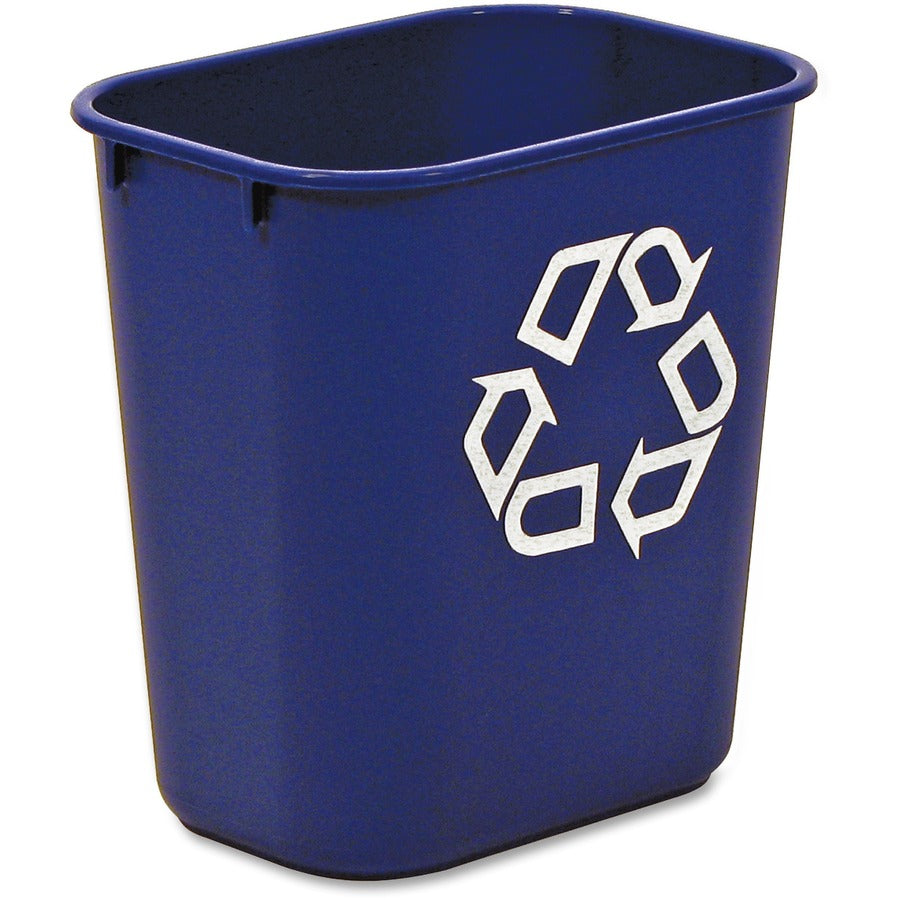 Rubbermaid Commercial 13 QT Standard Deskside Recycling Wastebaskets (295573BECT)