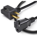 StarTech 1ft Short Extension Cord, Outlet Saver (PAC102)