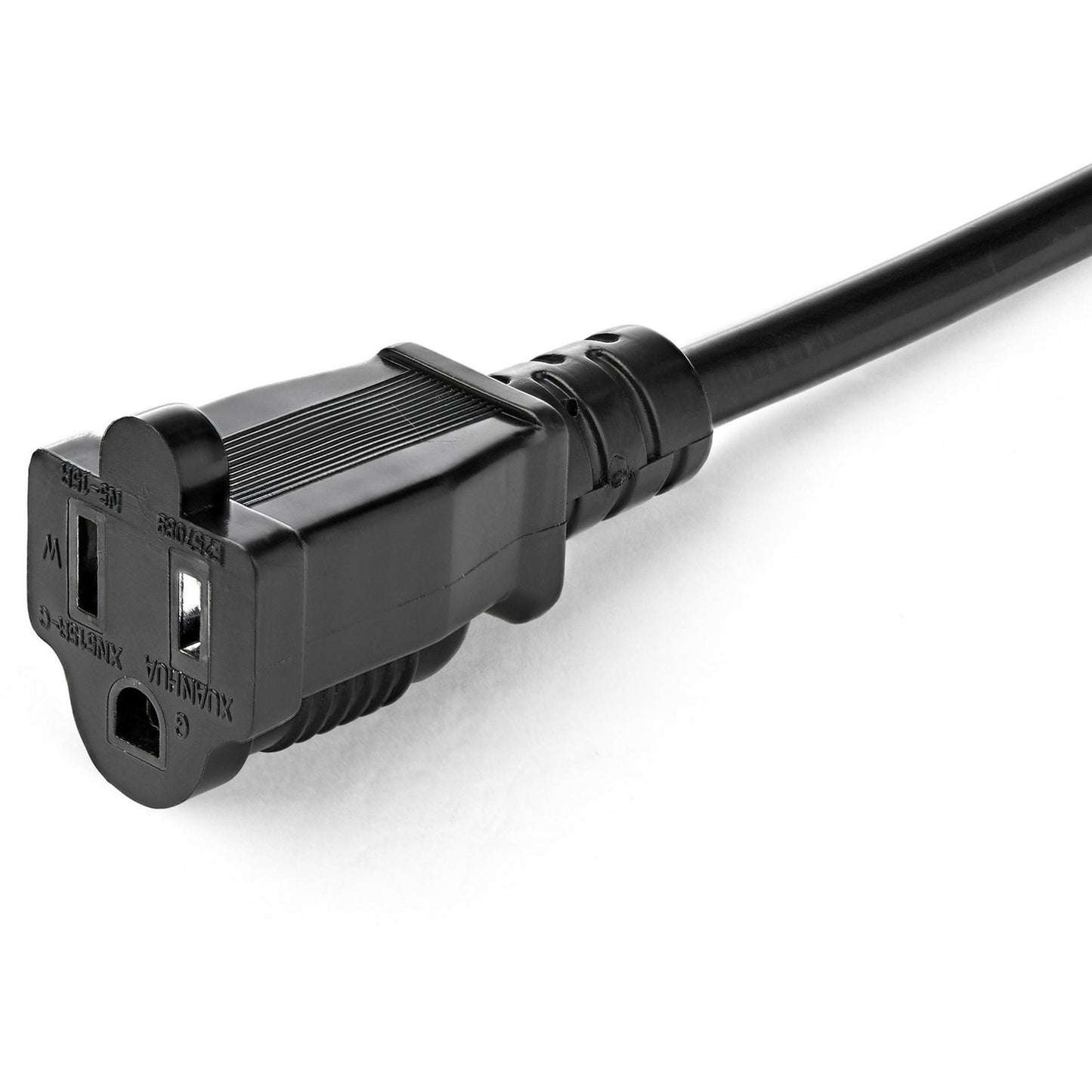 StarTech 1ft Short Extension Cord, Outlet Saver (PAC102)