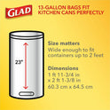 Glad ForceFlex Tall Kitchen Drawstring Trash Bags (78563)