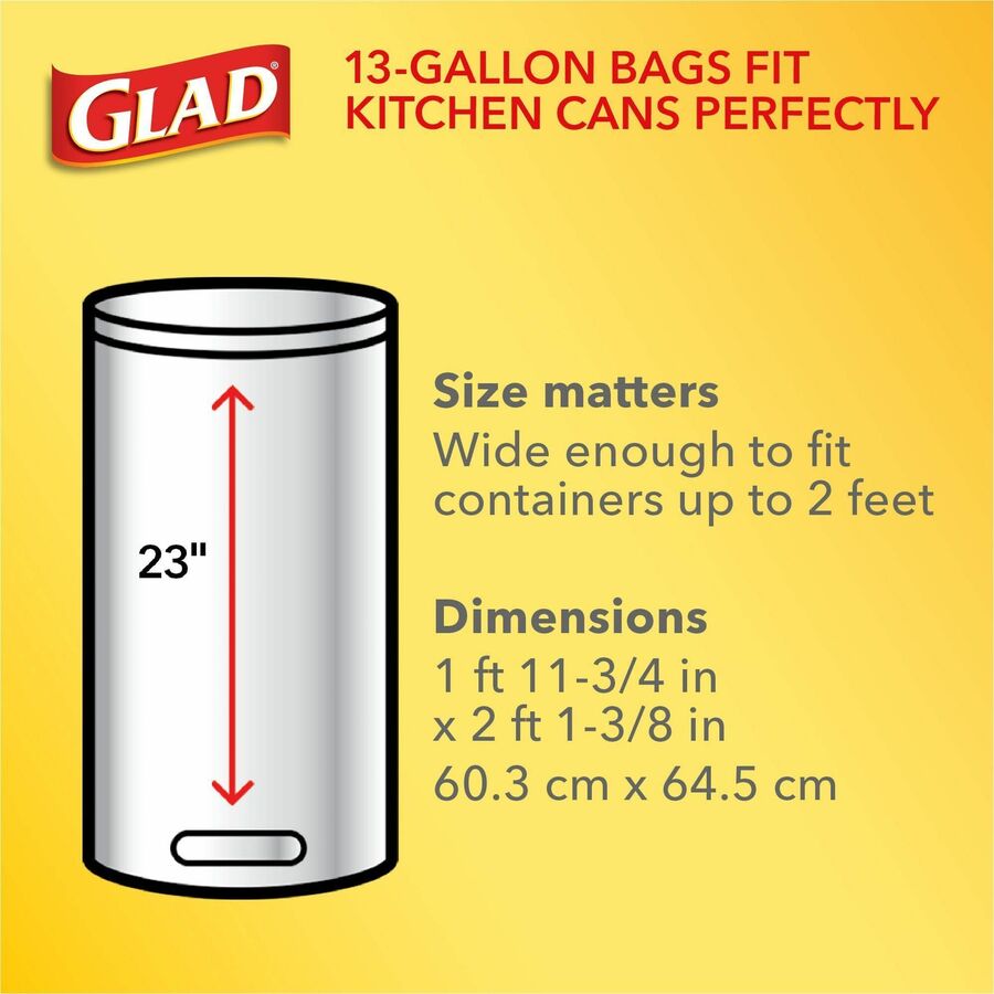 Glad ForceFlex Tall Kitchen Drawstring Trash Bags (78563)