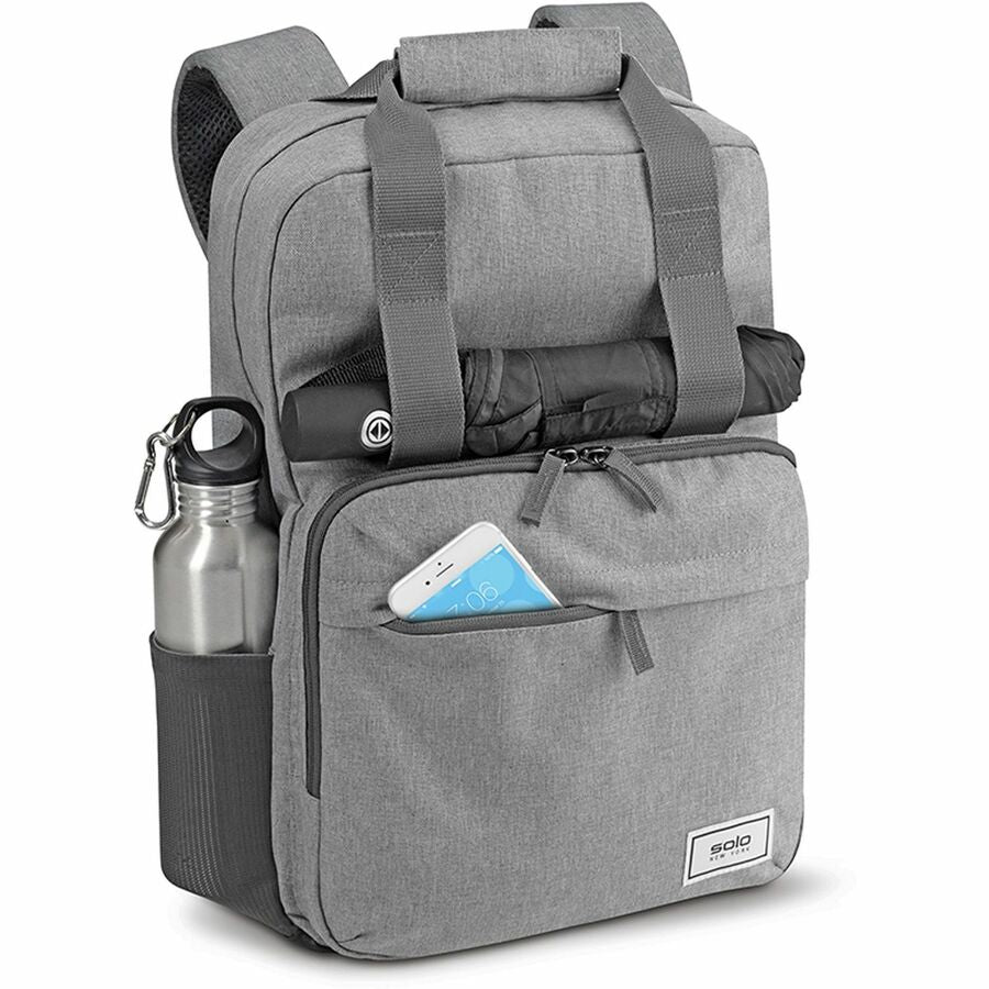 Solo Re:claim Carrying Case (Backpack) for 15.6" Notebook - Gray (UBN76010)