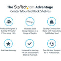 StarTech 2u 19in 2 Post Network Rack Shelf (CABSHF2POST2)