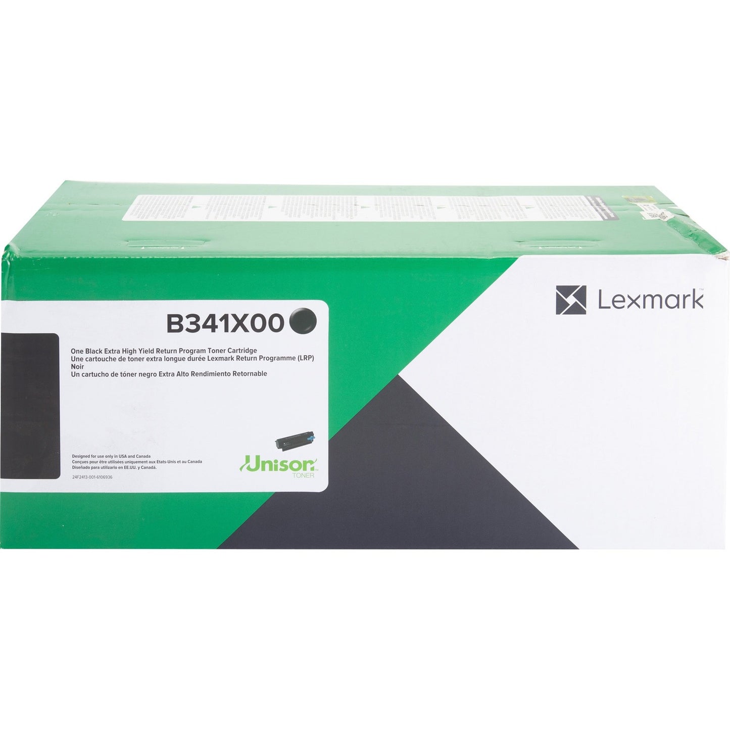 Lexmark Unison Original Extra High Yield Laser Toner Cartridge - Black - 1 Each (B341X00)