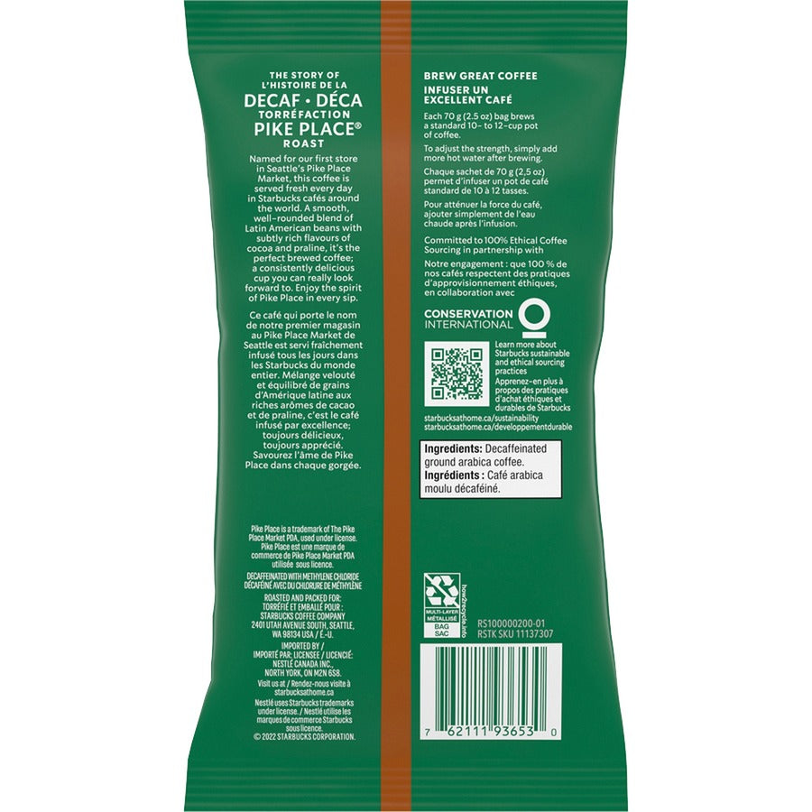 Starbucks Decaf Pike Place Coffee Pack (12420994)