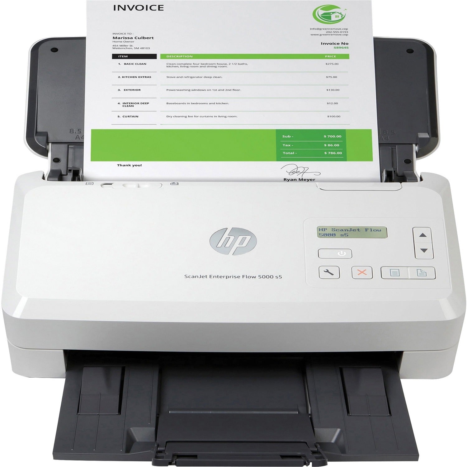 HP Scanjet Enterprise Flow 5000 S5 Sheetfed Scanner - 600 dpi Optical (6FW09A)