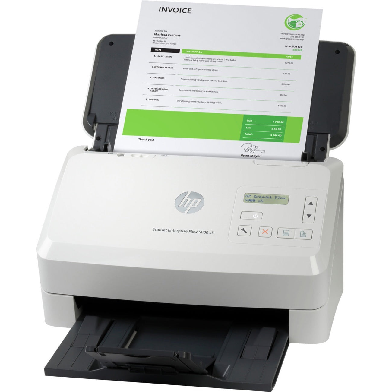 HP Scanjet Enterprise Flow 5000 S5 Sheetfed Scanner - 600 dpi Optical (6FW09A)