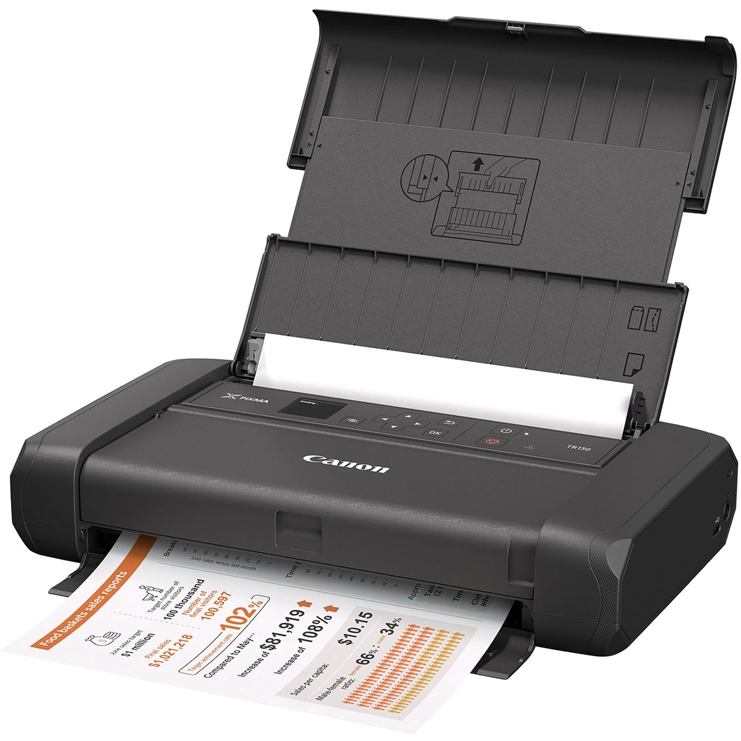 Canon PIXMA TR150 Portable Inkjet Printer - Color