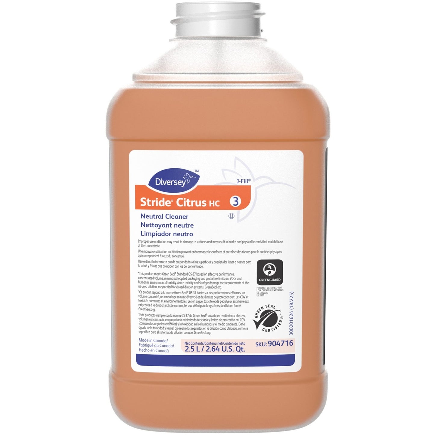 Diversey Stride Citrus Neutral Cleaner (904716)