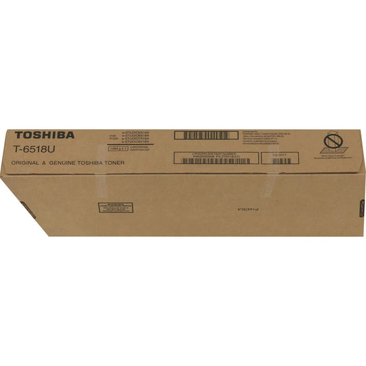 Toshiba Original Laser Toner Cartridge - Black - 1 Each (T6518)