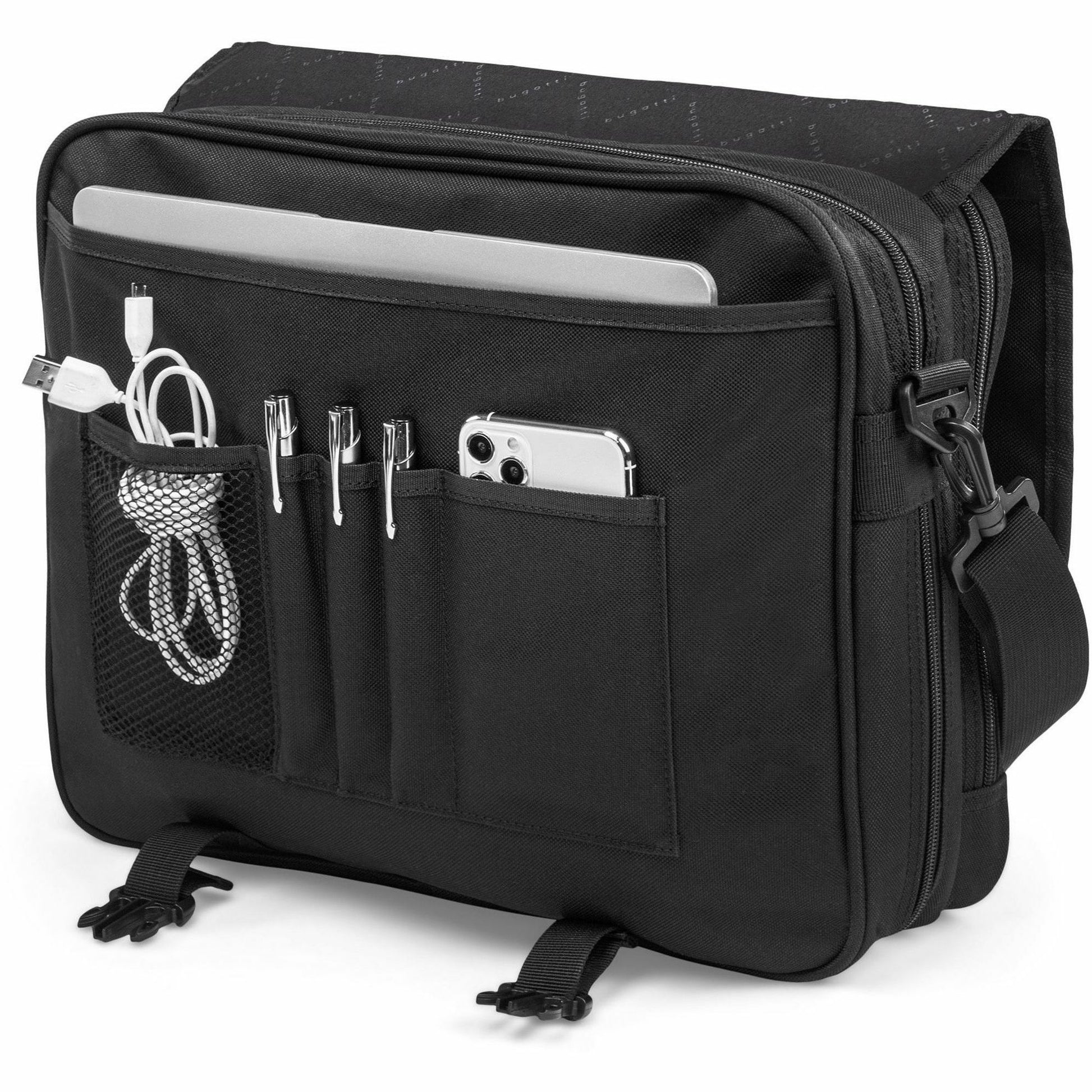 bugatti THE ASSOCIATE Carrying Case (Briefcase) for 15.6" Notebook - Black (EXB531BLACK)