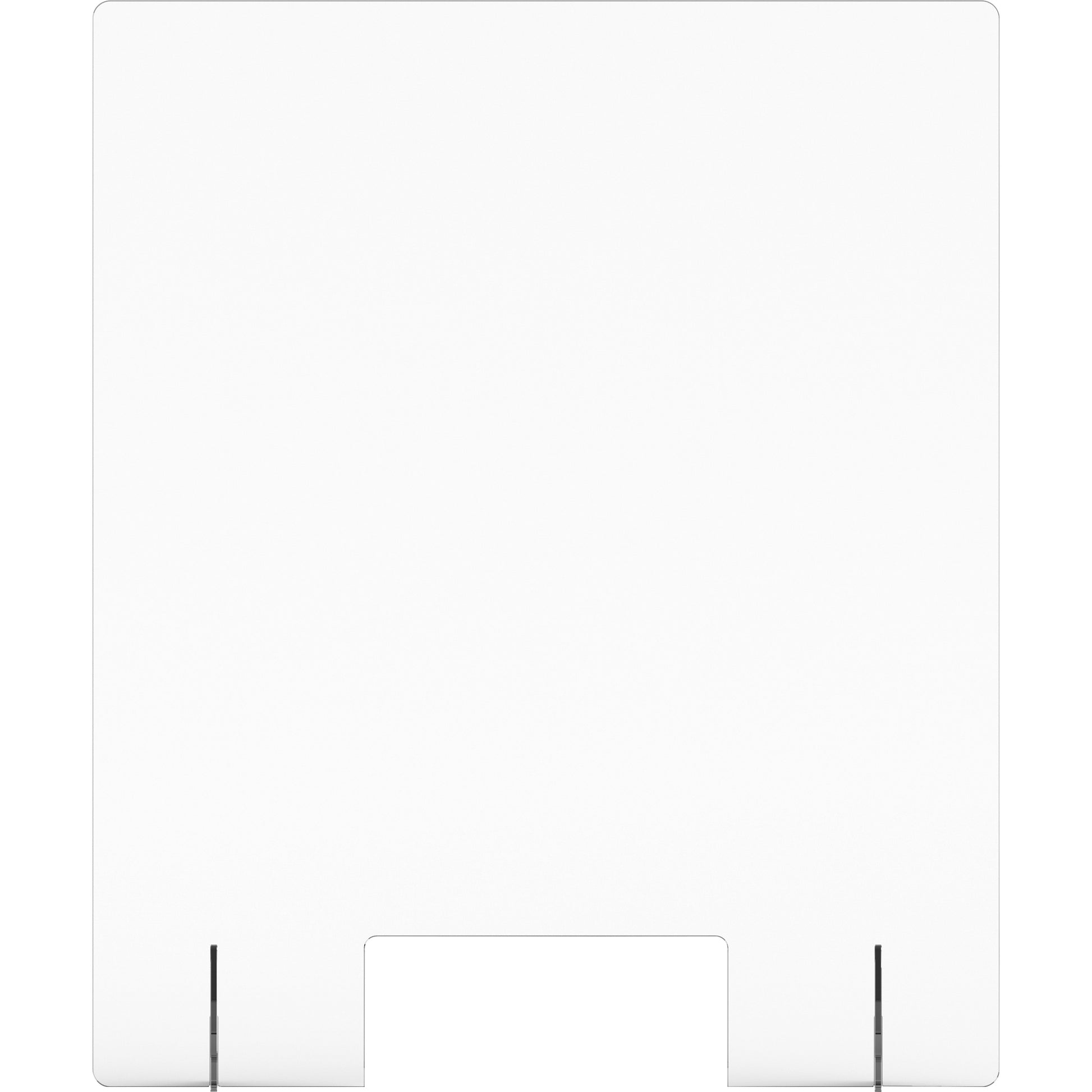 Lorell Social Distancing Barrier w/Pass-Through Cutout (55683)