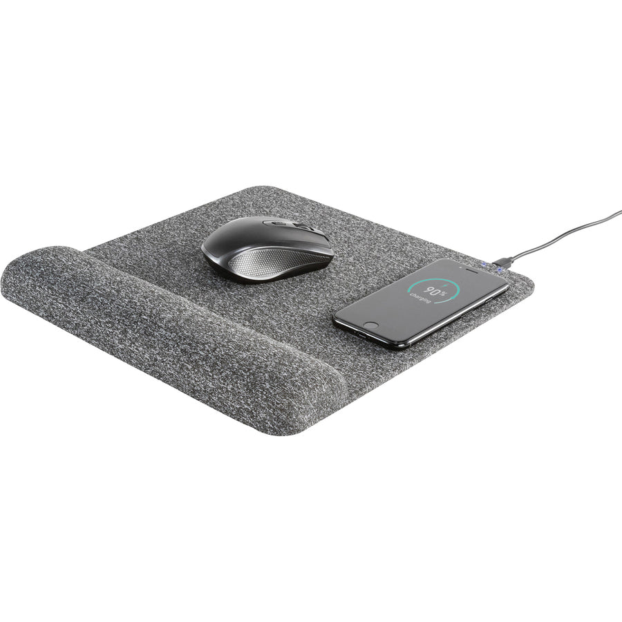 Allsop PowerTrack Plush Wireless Charging Mousepad - (32304)