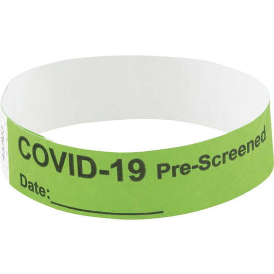 Advantus COVID Prescreened Tyvek Wristbands (76097)