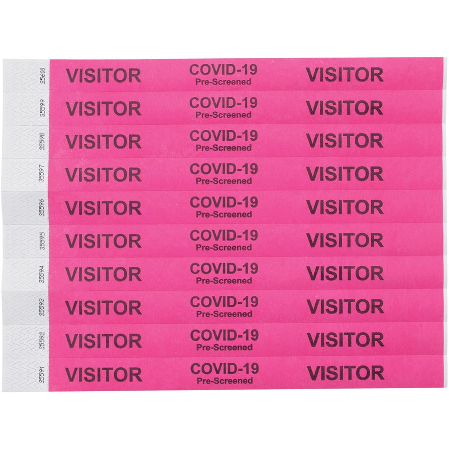 Advantus COVID Prescreened Visitor Wristbands (76099)