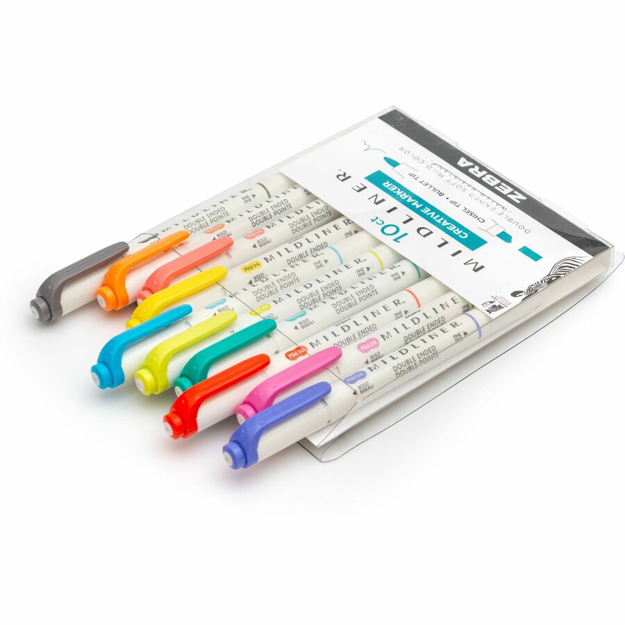 Zebra Pen Mildliner Double-ended Assorted Highlighter Set 10PK (78501)