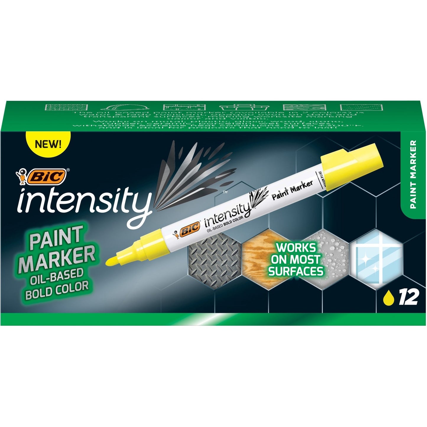 BIC Intensity Paint Marker (PMPRT11YEL)
