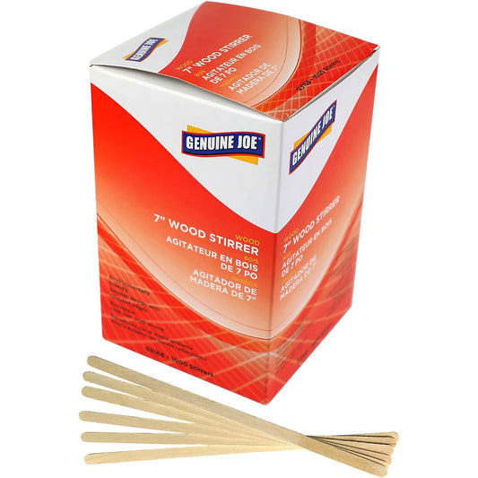 Genuine Joe Wooden Stirrers (03168)