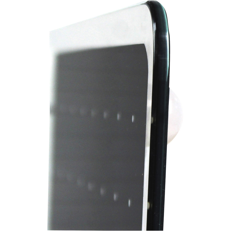  Glacier White & Black Plan & Grid Glass Dry Erase Board - 17" x 23" (FCVGM1723WP)