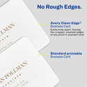 Avery Clean Edge Square Cards, Rounded Corners, 2.5" x 2.5" (35703)