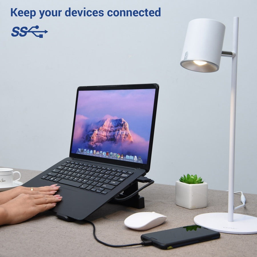DAC Non-Skid Laptop Stand With 4-Port USB 3.0 Hub (21680)
