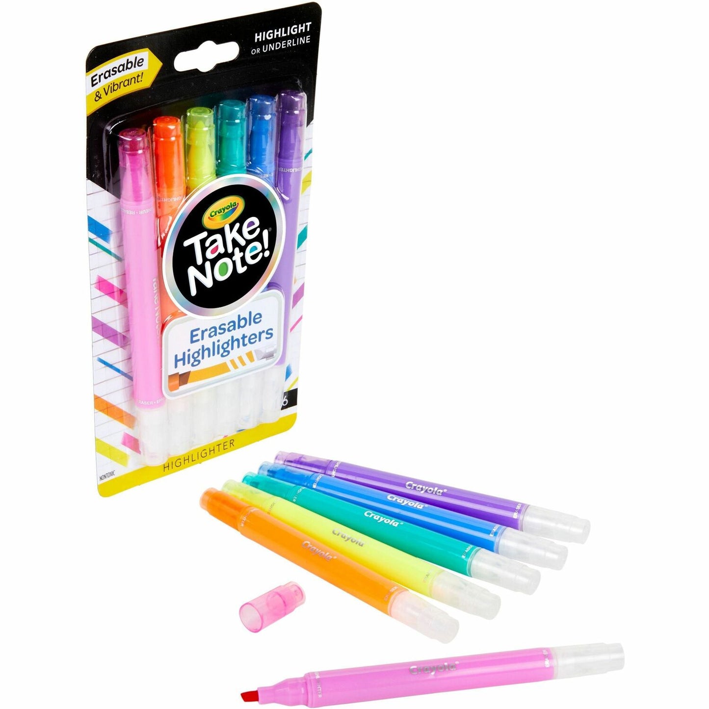 Crayola Take Note Erasable Highlighters (586504)