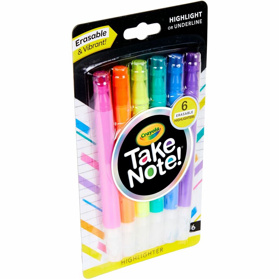 Crayola Take Note Erasable Highlighters (586504)