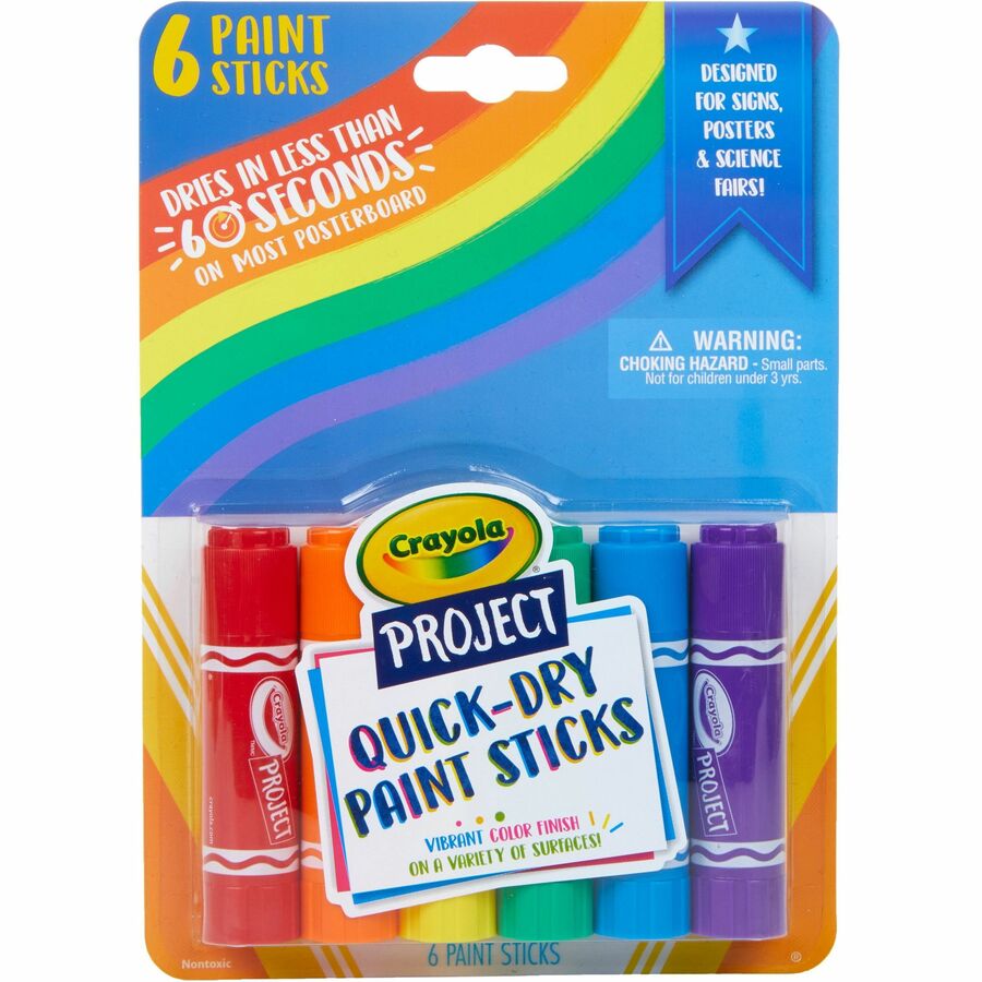 Crayola Project Quick-Dry Paint Sticks (541070)