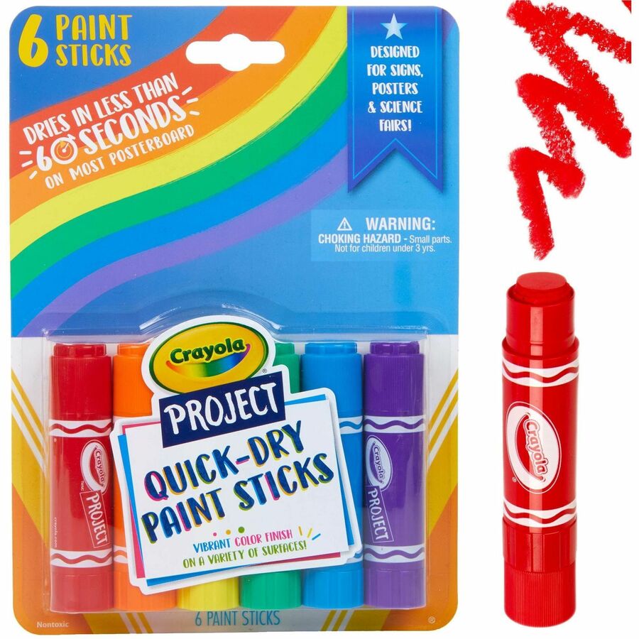 Crayola Project Quick-Dry Paint Sticks (541070)