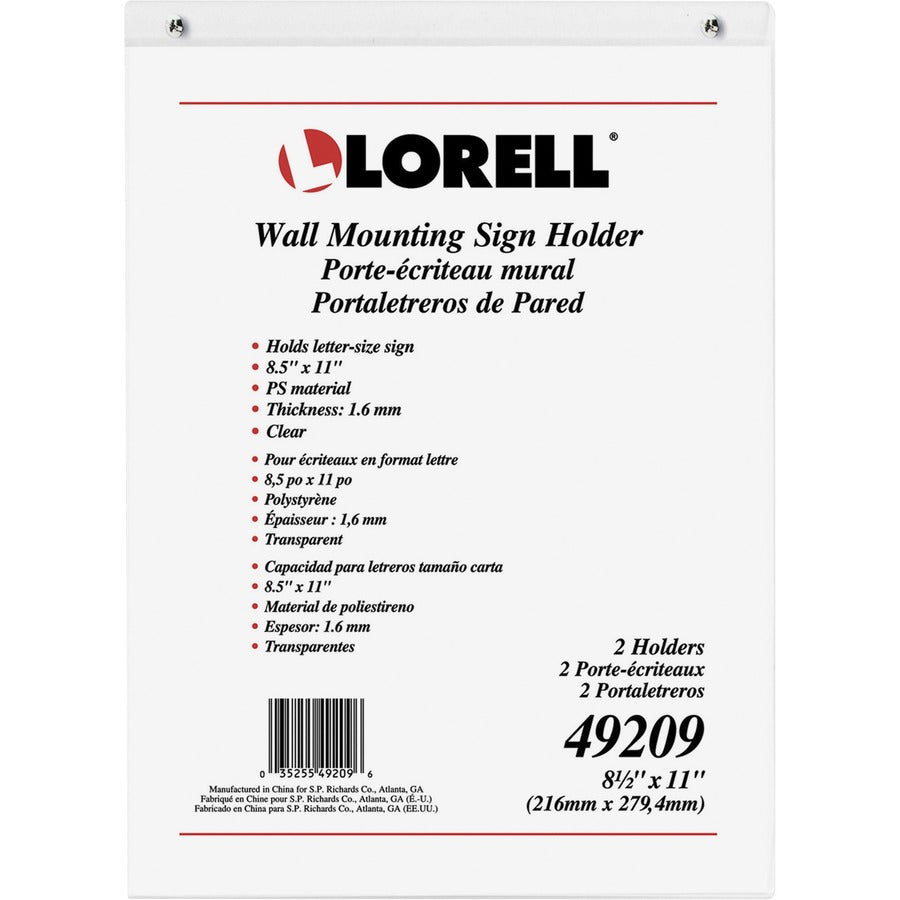 Lorell Wall-Mounted Sign Holders (49209)