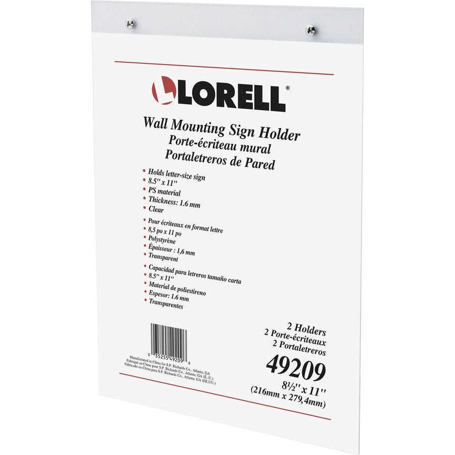 Lorell Wall-Mounted Sign Holders (49209)