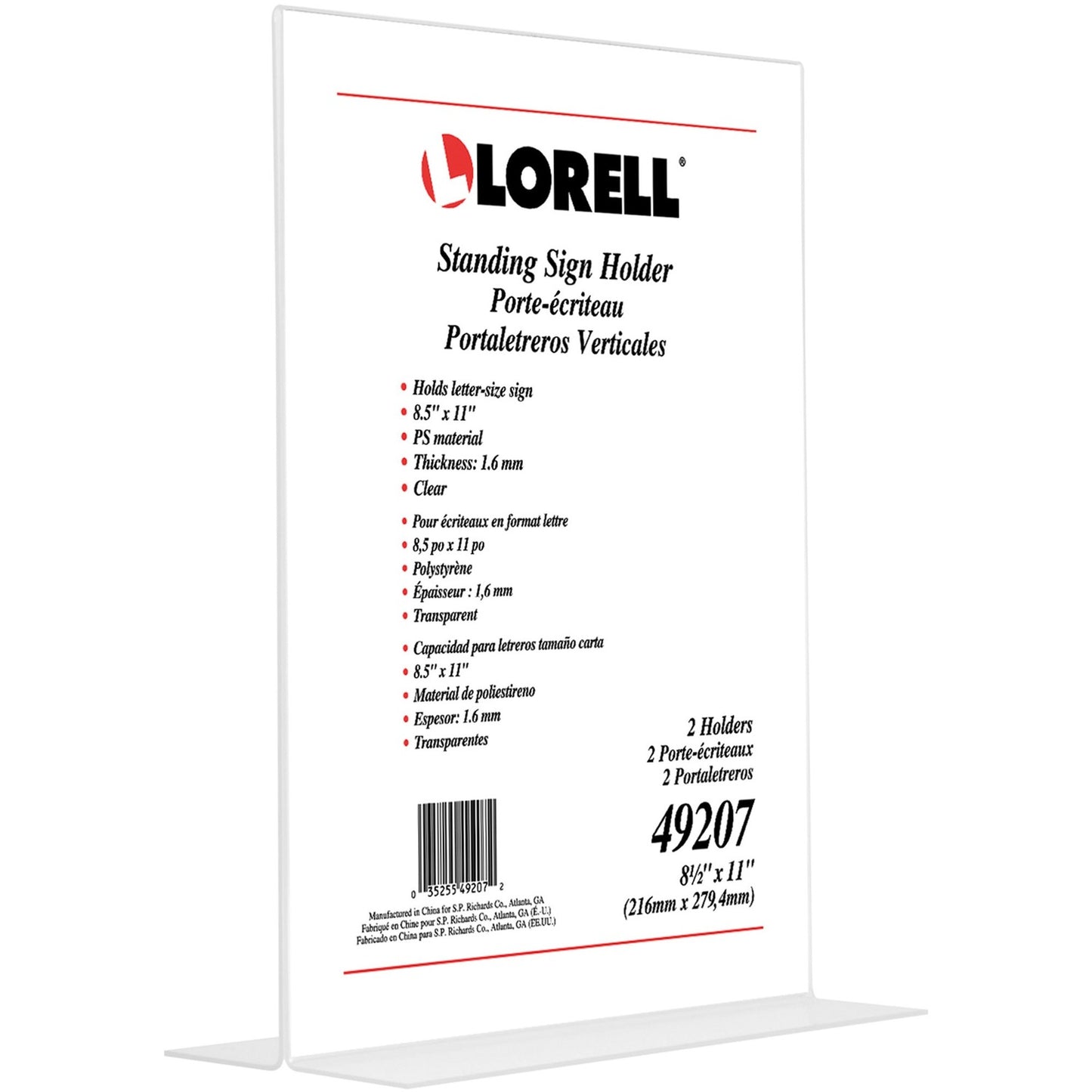 Lorell T-base Standing Sign Holders (49207)