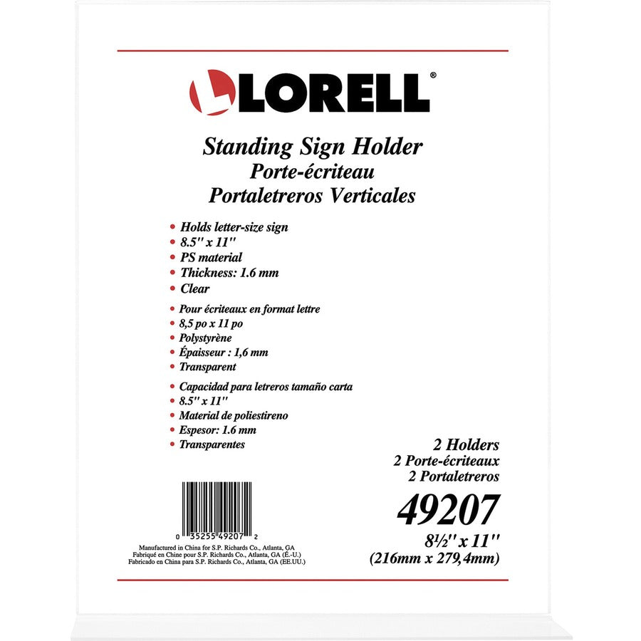 Lorell T-base Standing Sign Holders (49207)