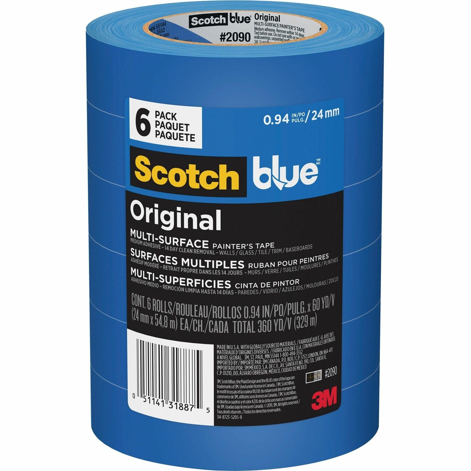 3M ScotchBlue Multi-Surface Painter's Tape (209024EP6)