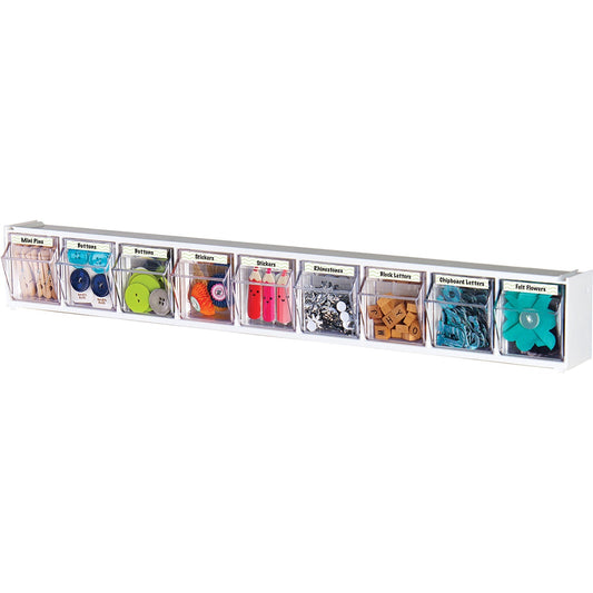 Deflecto Tilt Bin Interlocking Multi-Bin Storage Organizer (20903)