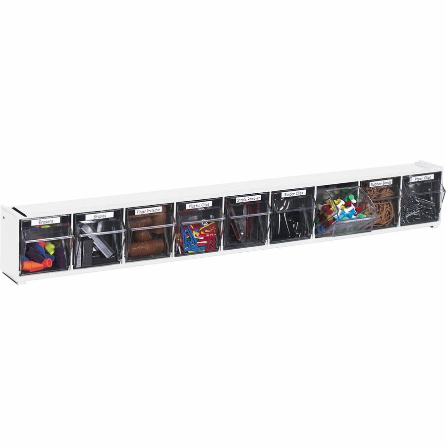 Deflecto Tilt Bin Interlocking Multi-Bin Storage Organizer (20903)