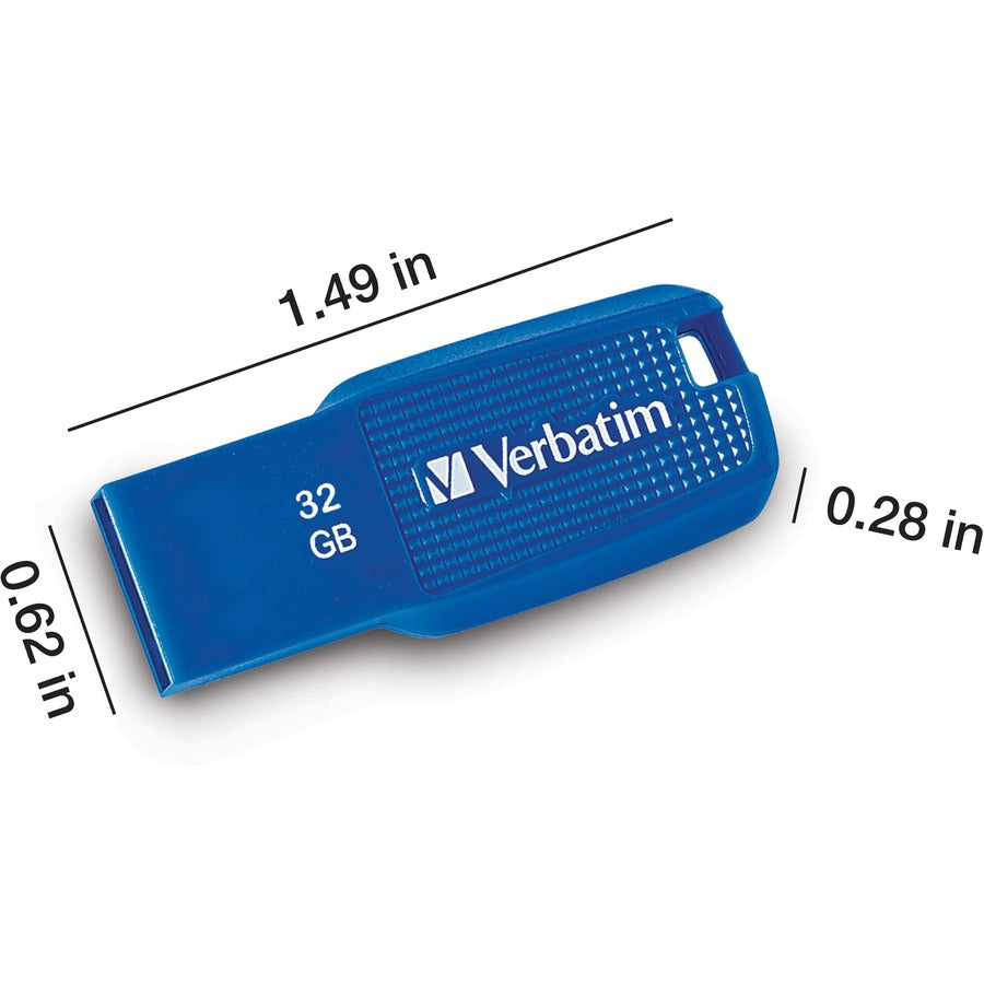 Verbatim 32GB Ergo USB 3.0 Flash Drive - Blue (70878)