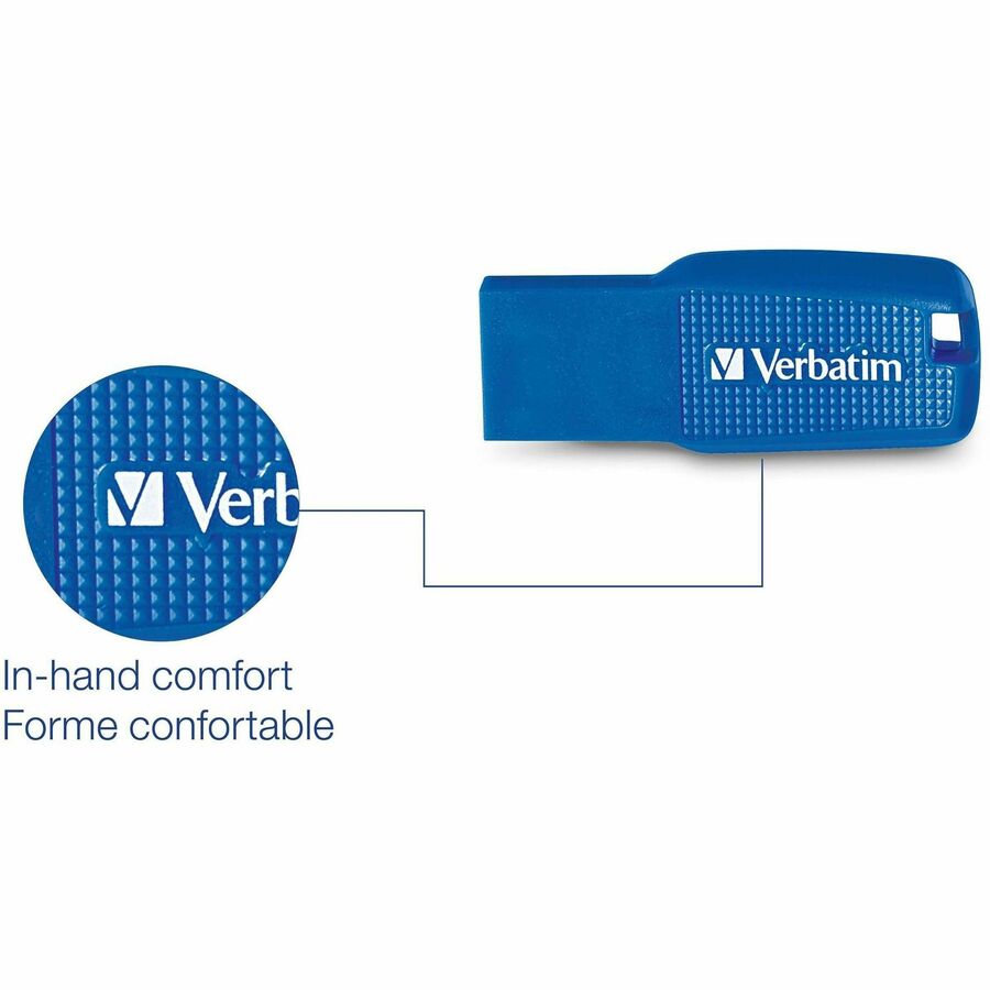 Verbatim 64GB Ergo USB 3.0 Flash Drive - Blue (70879)