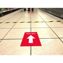  THIS WAY Social Distancing Floor Decals (83091)