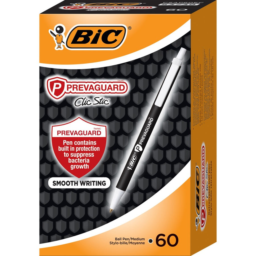 BIC PrevaGuard Clic Stic Antimicrobial Pens (CSAP60ECBK)