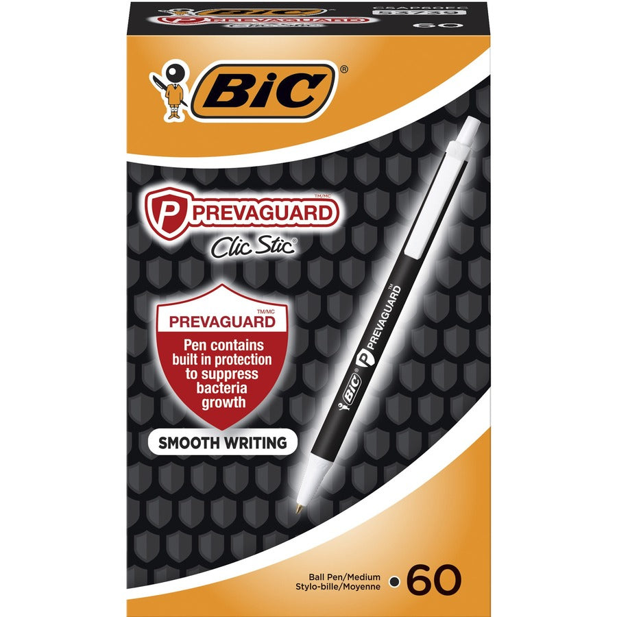 BIC PrevaGuard Clic Stic Antimicrobial Pens (CSAP60ECBK)