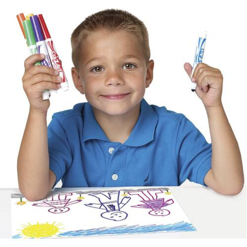 Cra-Z-Art Washable Markers, Broad Bullet Tip, Assorted Classic/Neon/Pastel Colors, 20/Set (44402WM20)