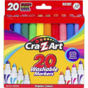 Cra-Z-Art Washable Markers, Broad Bullet Tip, Assorted Classic/Neon/Pastel Colors, 20/Set (44402WM20)