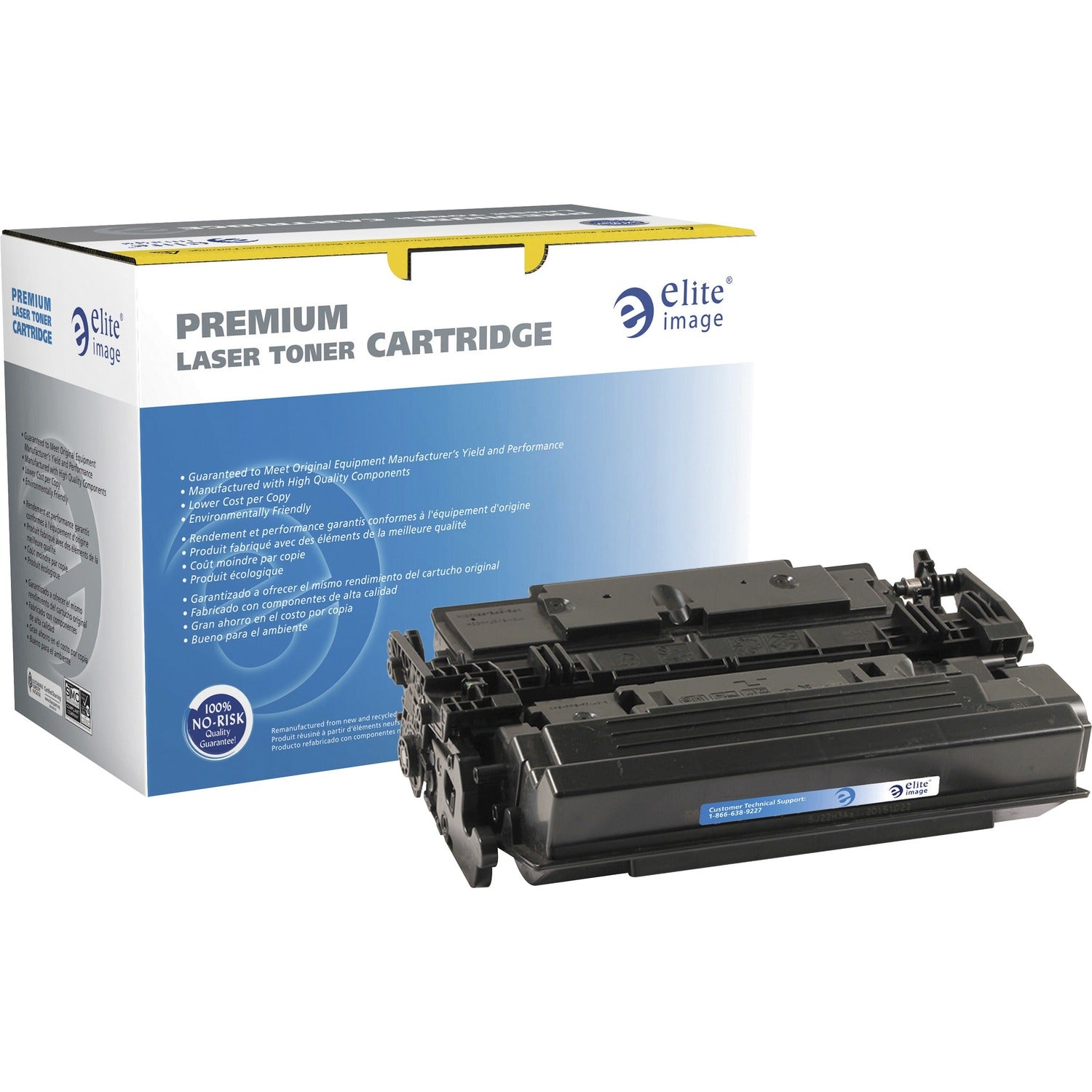 Elite Image Remanufactured Laser Toner Cartridge - Alternative for HP 87X - Black - 1 Each (03434)