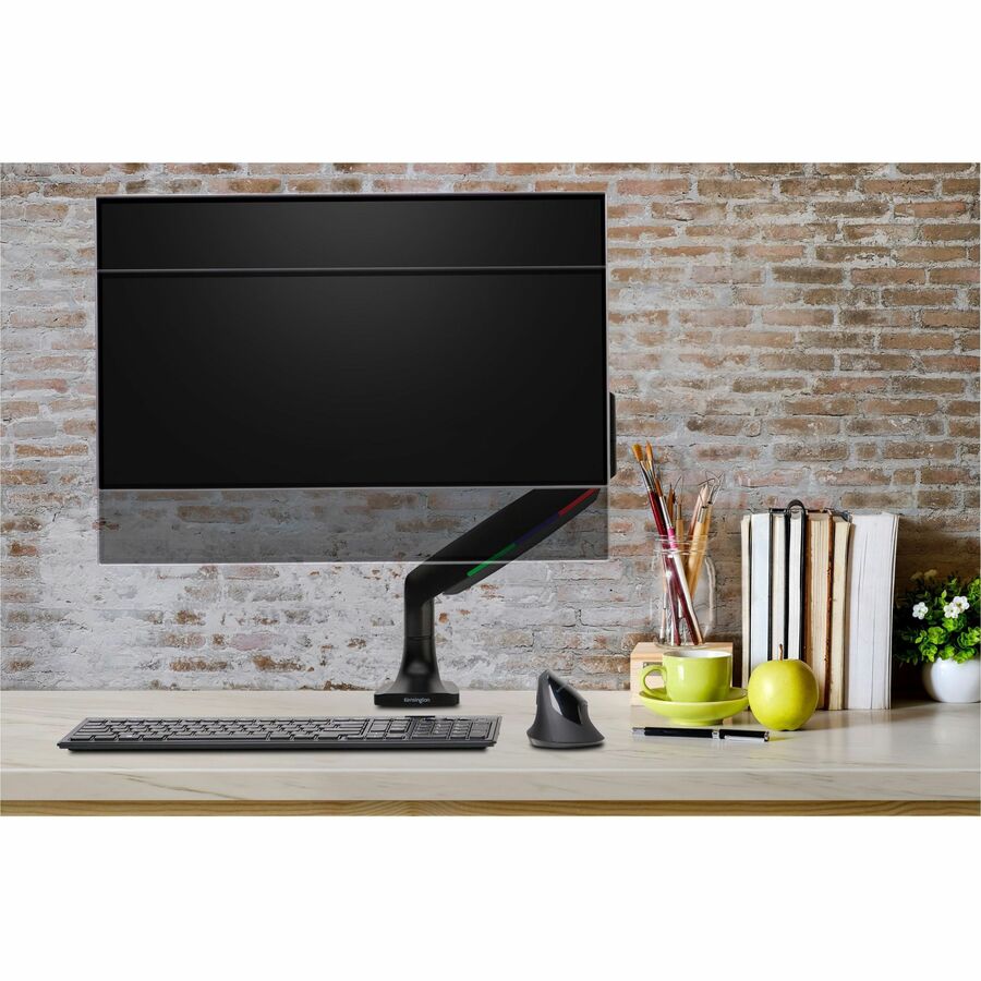 Kensington SmartFit Mounting Arm for Monitor, Curved Screen Display, Flat Panel Display - Black - Landscape/Portrait (59600)