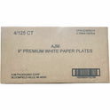 AJM 9" Dinnerware Paper Plates (CP9AJCWWH1)