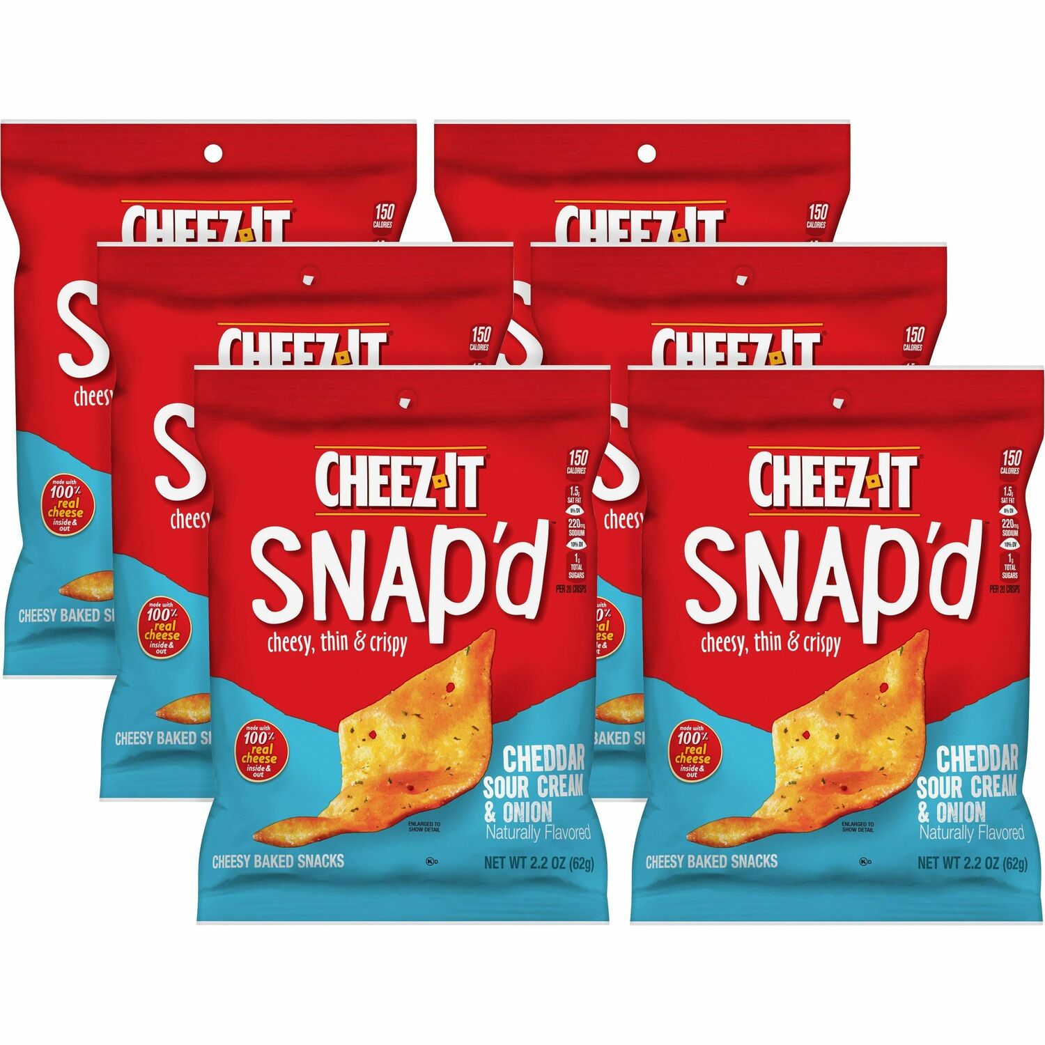 Cheez-It Snap'd Cheddar Sour Cream & Onion Crackers (11460)